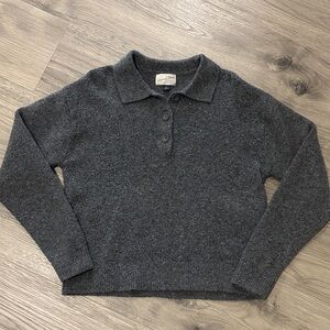 Universal Thread Charcoal Button-Up Sweater